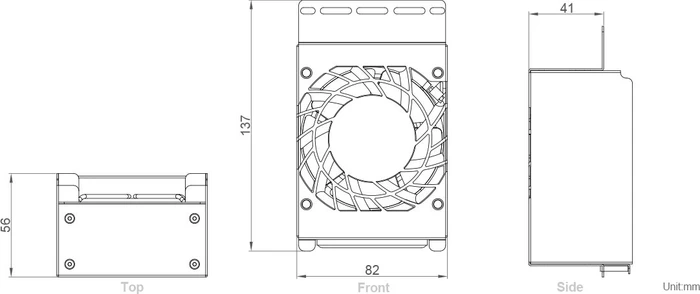 SilverStone RAC45-FC-801, 82mm