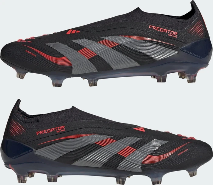 adidas Predator Elite Laceless FG core black/grey four/lucid red