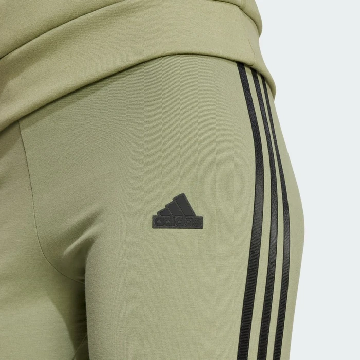 adidas Future Icons 3-Streifen Hose lang tent green (Damen)