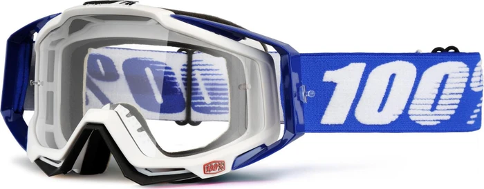 100% Racecraft Schutzbrille cobalt blue/clear lens