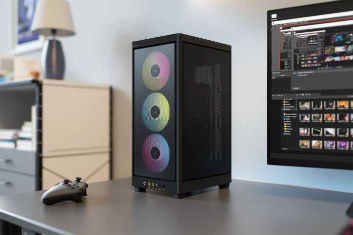 Corsair 2000D RGB Airflow, schwarz, Mini-ITX