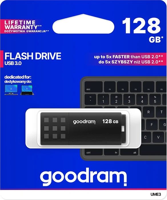 goodram UME3 128GB schwarz, USB-A, USB 3.2 Gen 1×1