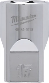 Milwaukee Four Flat Außensechskant Steckschlüssel 1/2", 17x38mm, 1 Stück