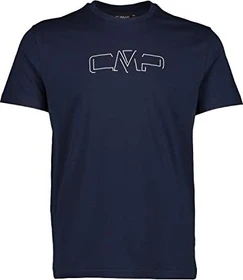 CMP Baumwoll Tropical Print T-Shirt kurzarm b. blue/bianco (Herren)