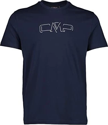 CMP Baumwoll Tropical Print T-Shirt kurzarm b. blue/bianco (Herren)