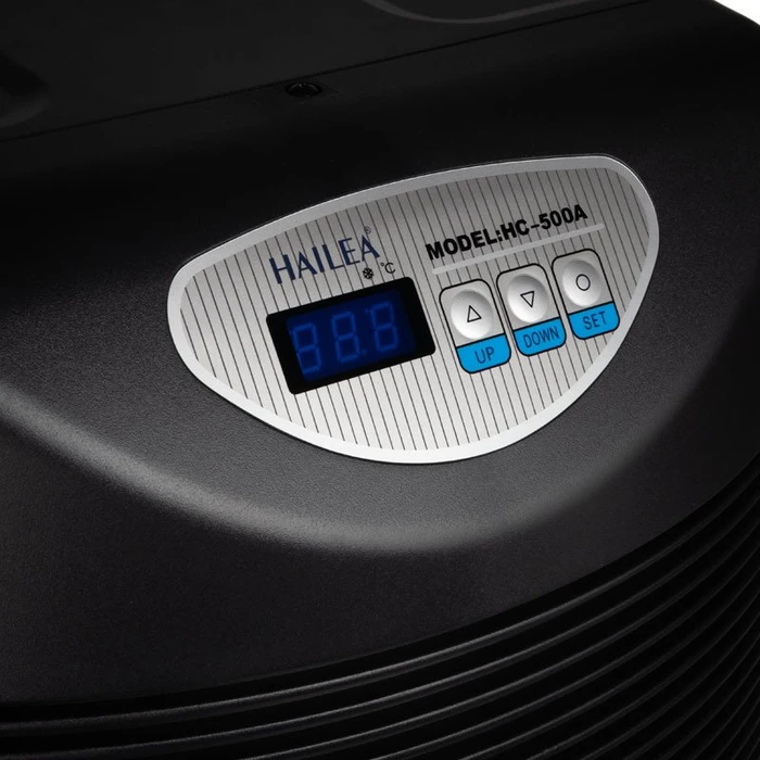 Hailea HC Series 500A Aquarienkühler, Durchlaufkühler mit Kompressor, 200-, schwarz