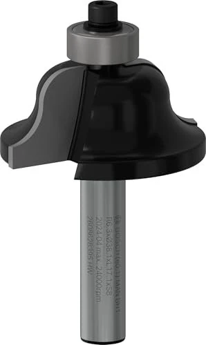 Bosch Professional HM B Profilfräser, (R1)6.3x(D)12.7x17x61mm, 1 Stück