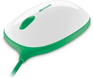 Microsoft Express Mouse grün/weiß, USB