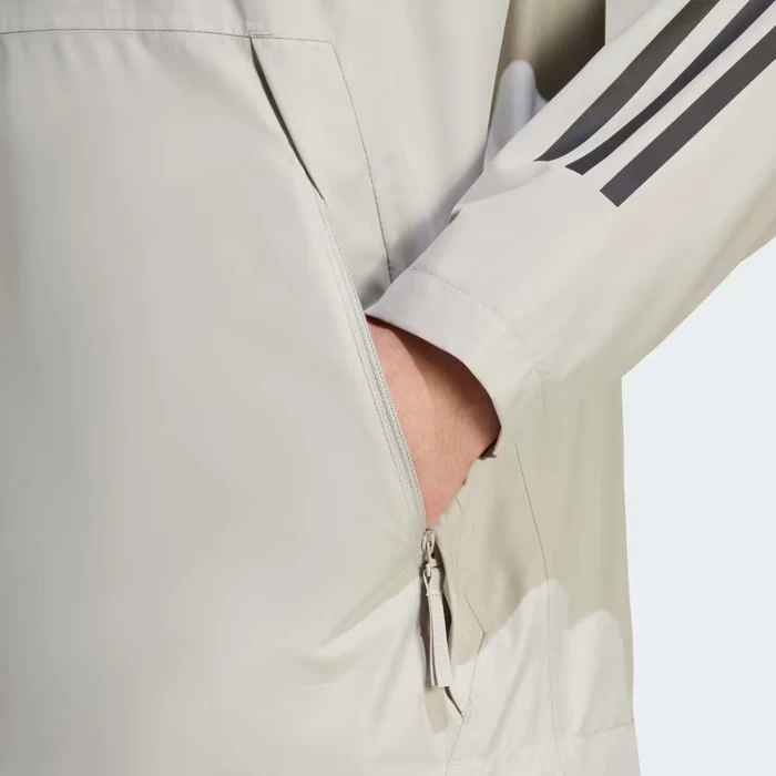 adidas BSC 3-Stripes Rain.RDY Funktionsjacke metal grey (Herren)