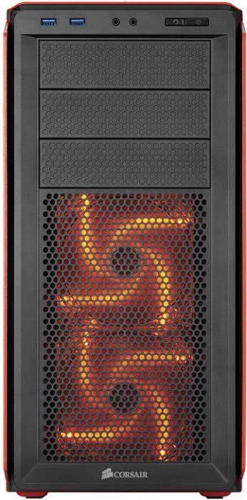 Corsair Graphite Series 230T orange, Acrylfenster