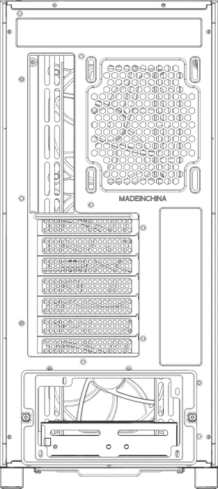 Antec P20C White, weiß, Glasfenster