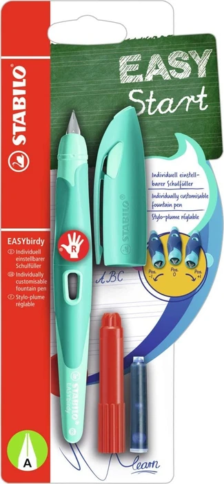 STABILO EASYbirdy Pastel aquagrün/mint, rechte Hand, Anfänger, Blister