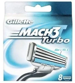 Gillette Mach3 Turbo Rasierklinge, 8 Stück