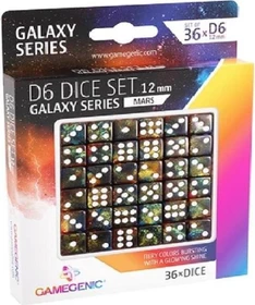 Gamegenic D6 Dice Set Galaxy Series mars, 36 Stück