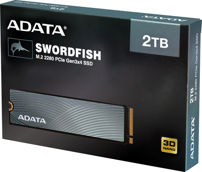 ADATA Swordfish 2TB, M.2 2280 / M-Key / PCIe 3.0 x4, Kühlkörper