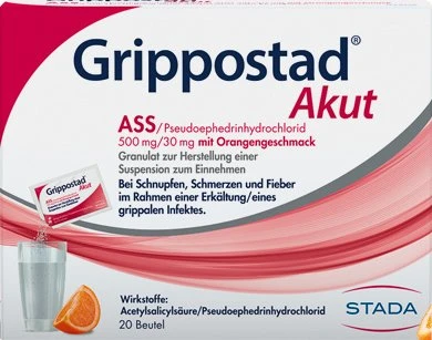 Stada Grippostad Akut Granulat Beutel, 20 Stück