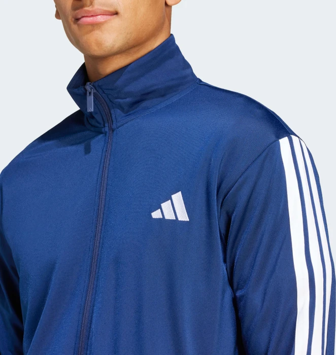 adidas Basic 3-Streifen Tricot Trainingsanzug dark blue (Herren)