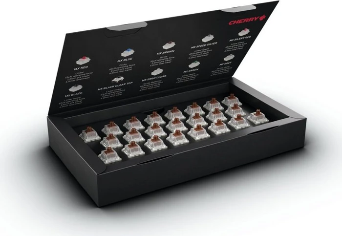 Cherry MX RGB BROWN Switch Kit, MX RGB BROWN 100Mio Switch Set, MX1A, 23er-Pack