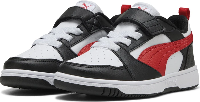 Puma Rebound V6 Lo puma white/for all time red/puma black (Junior)
