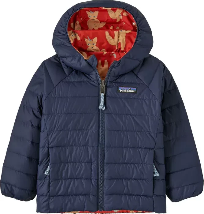 Patagonia Baby Reversible Down Sweater Hoody Funktionsjacke fox chase/madder red (Junior)