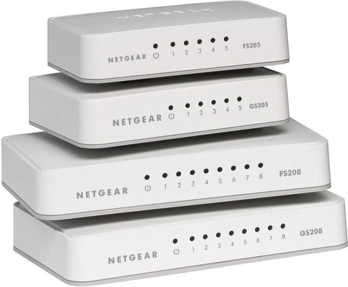 Netgear GS200 Desktop Gigabit Switch, 5x RJ-45