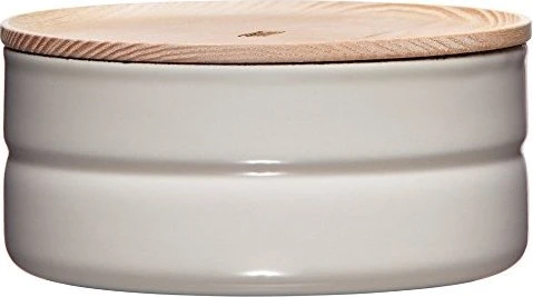 Riess Vorratsdose mit Eschenholzdeckel 720ml grey