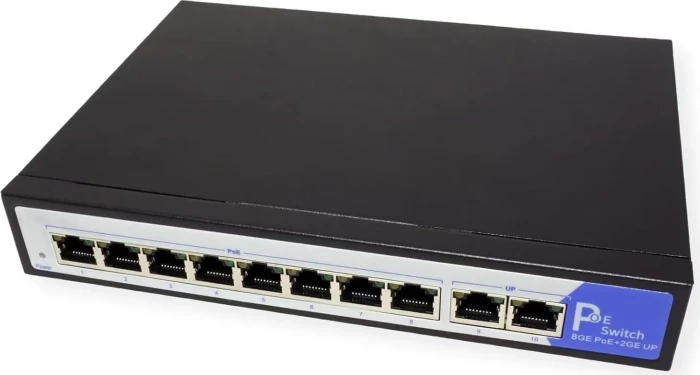 Value Desktop Gigabit Switch, 10x RJ-45, 120W PoE+