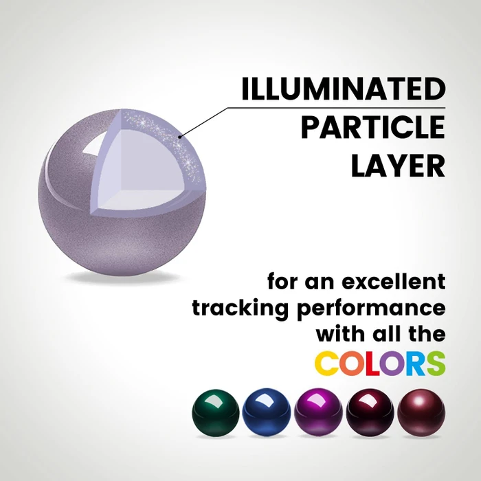 Perixx PERIPRO-303GLV 34mm für Perimice und Logitech M570, Ersatz-Trackball, violett