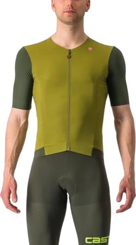 Castelli Premio Black Trikot kurzarm avocado green/deep green (Herren)
