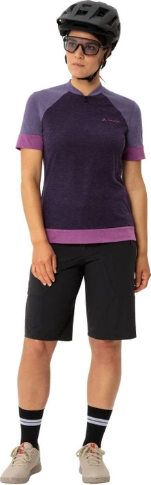 Vaude Altissimo Q-Zip Trikot kurzarm eggplant (Damen)