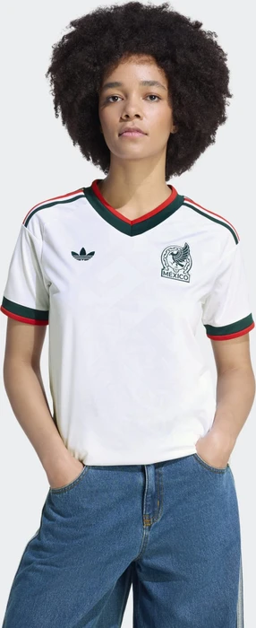 adidas FIFA WM 2026 Mexiko Auswärtstrikot kurzarm weiß (Damen)