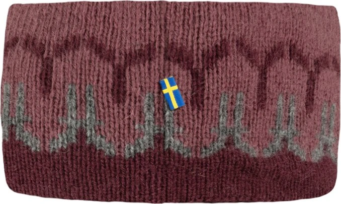 Fjällräven Övik Path Knit Stirnband dark garnet/mesa purple