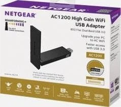 Netgear AC1200 DualBand WIFI, 2.4GHz/5GHz WLAN, USB-A 3.0 [Stecker]