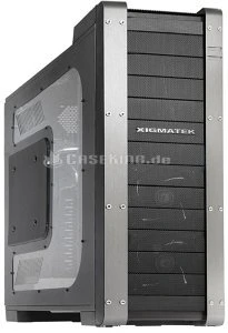 Xigmatek Elysium schwarz/silber, Acrylfenster