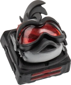 Ducky x Hot Keys Project Ducky League Keycap Dark Edition - Rocket, Kunstharz (Resin), rot/grau/schwarz, 1 Taste