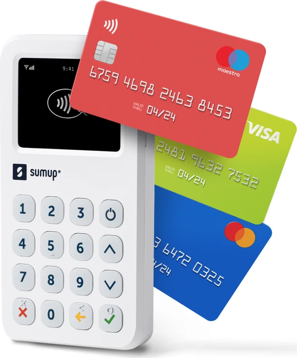SumUp Kompaktes und mobiles Bezahlterminal mit Kassensystem