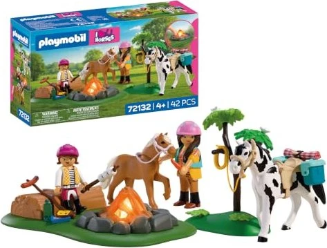 playmobil I Love Horses Reitausflug mit Lagerfeuer