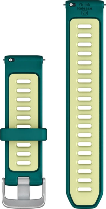 Garmin Schnellwechsel Ersatzarmband 20mm Silikon teal green/citron