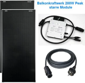 KTT Klima Tech Tirol starre Module, Schuko, 5m Kabel, ohne Halterung, 300W, 200Wp