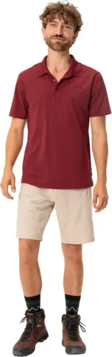 Vaude Essential Poloshirt kurzarm carmine (Herren)