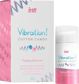 intt Vibration! Stimulationsgel Cotton Candy, 15ml