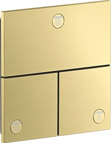 Hansgrohe Axor ShowerSelect ID eckig Kontrollfeld Ventil für 3 Verbraucher brushed brass