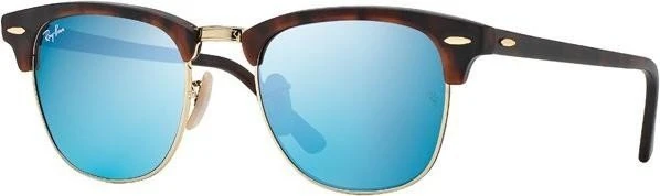 Ray-Ban RB3016 Clubmaster Flash Lenses 49mm havana/blau flash