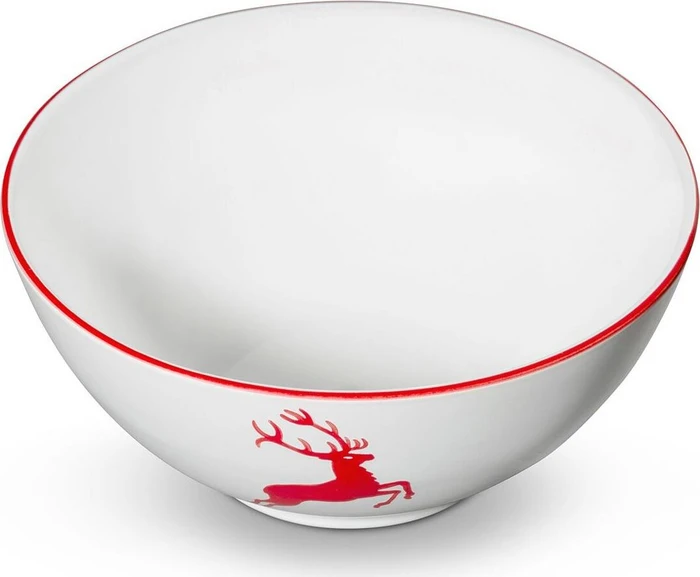 Gmundner Keramik Rubinroter Hirsch Schüssel 27cm