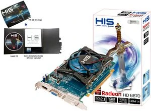 HIS Radeon HD 6670 Fan, 1GB DDR3, VGA, DVI, HDMI