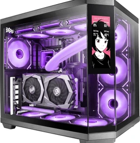Mars Gaming MC-3TCORELCD Black, Glasfenster (MC3TCORELCD)