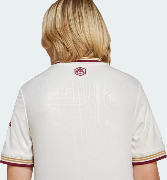 adidas FC Arsenal 2025/2026 Ausweichtrikot cloud white/team coll burgundy 2 (Junior)