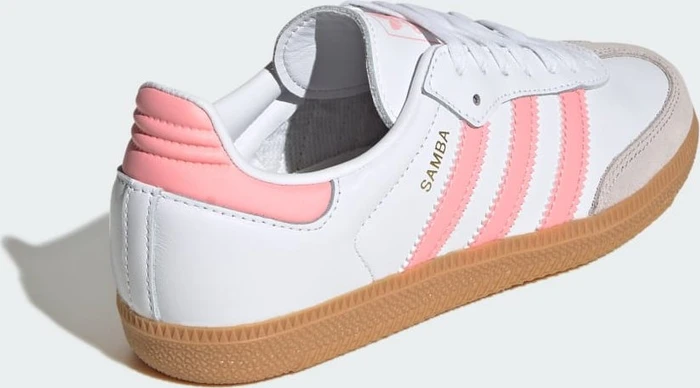 adidas Samba OG cloud white/semi pink spark/gum (Junior)