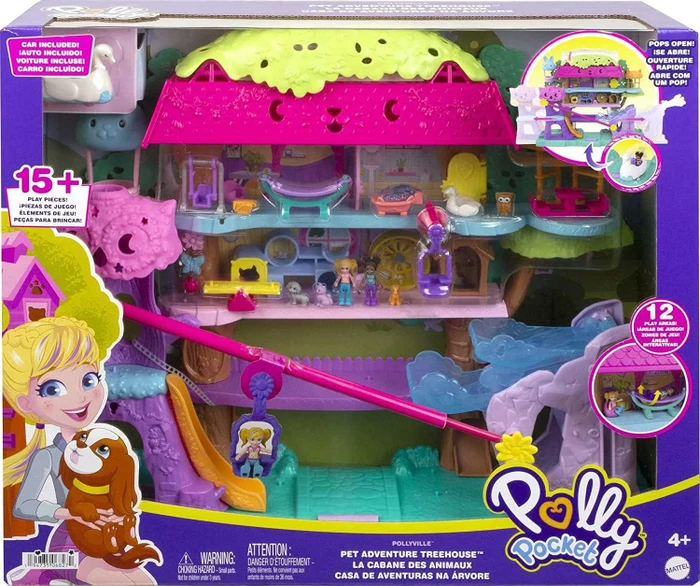 Mattel Polly Pocket - Tierparty Baumhaus Spielset