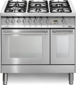 Lofra DOLCEVITA 90 RSD96MFTE/Ci Doppel-Elektroherd mit Gas-Kochfeld messing finish